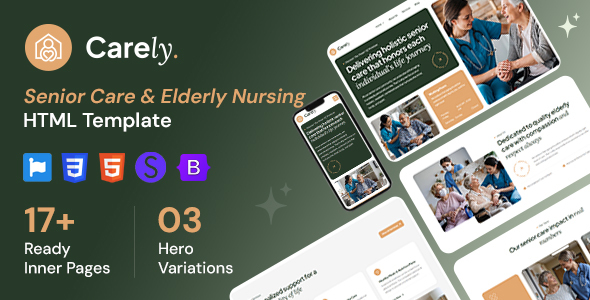 Carely – Senior Care & Elderly Nursing HTML Template