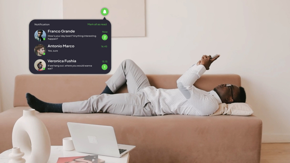 Notification Widget broadcast-packages template preview