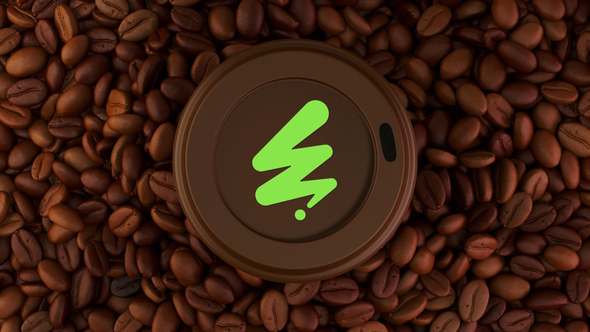 Coffee Logo Reveal Logo Stings template preview