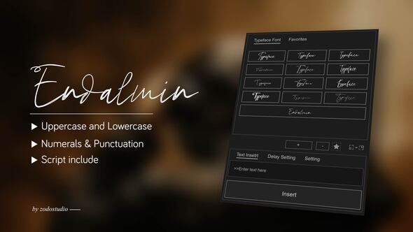 Animated Typeface - Endalmin Titles template preview