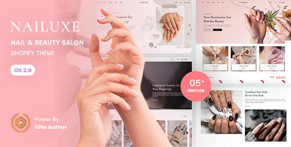 Nailuxe – Nail & Beauty Salon Shopify 2.0 Theme
