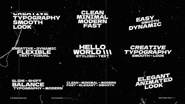 Text Animation  AE Titles template preview