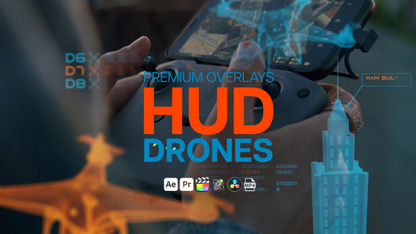 Premium Overlays HUD Drones Elements template preview