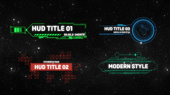 HUD Titles Titles template preview