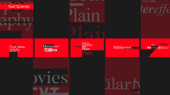 Text Scenes Titles template preview