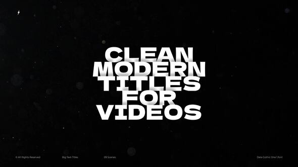 Big Text-Titles | After Effects Titles template preview