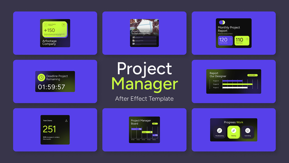 UI Project Manager Elements template preview