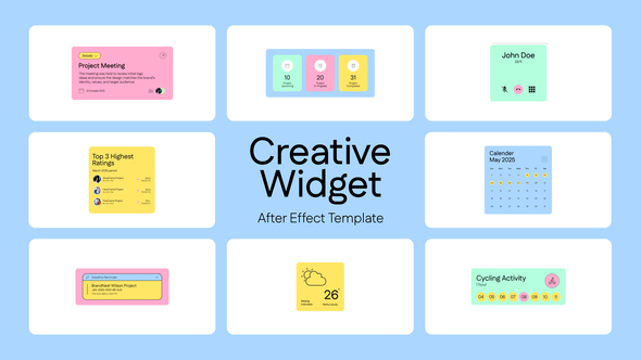 UI Creative Widget Elements template preview