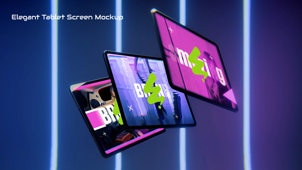 Elegant Tablet Screen Mockup Product Promo template preview
