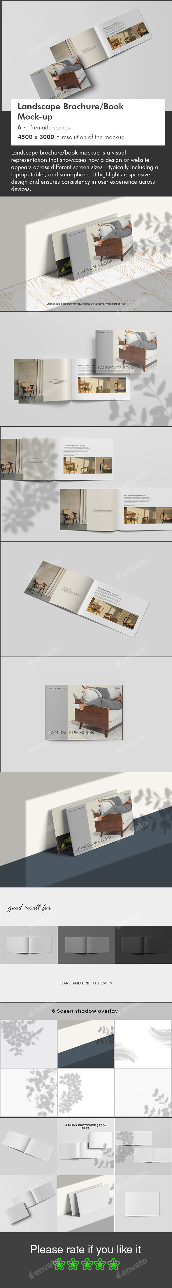 Landscape Brochure/Book Mockup