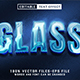 Glass 3d Text - Editable Text Effect 