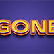 Gone Text Effect 