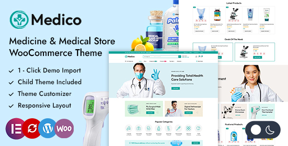 Medico – Medical and Healthcare Store WordPress Theme