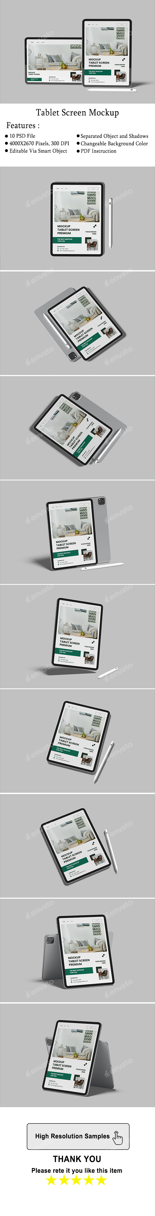 Tablet Screen Mockup