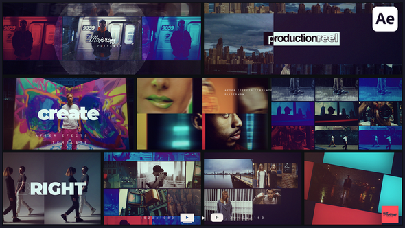 Production Reel broadcast-packages template preview