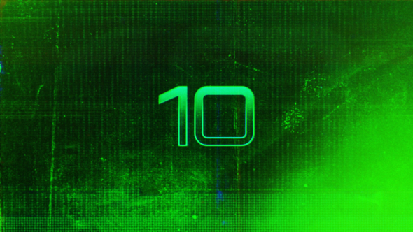 Glitched Countdown Logo Elements template preview