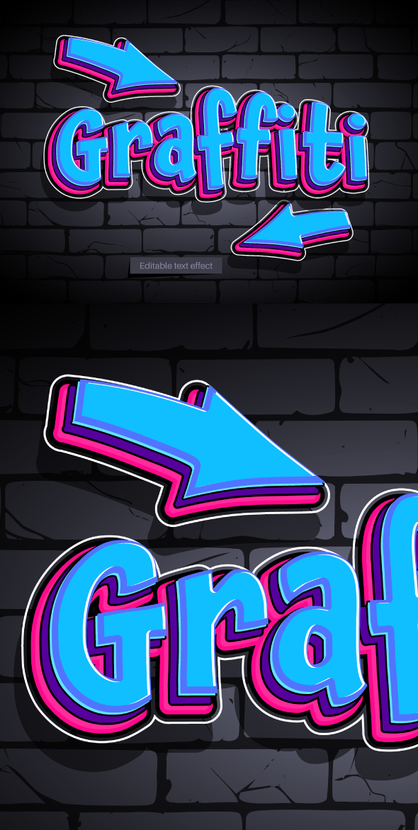 Graffiti Style Vector Text Effect