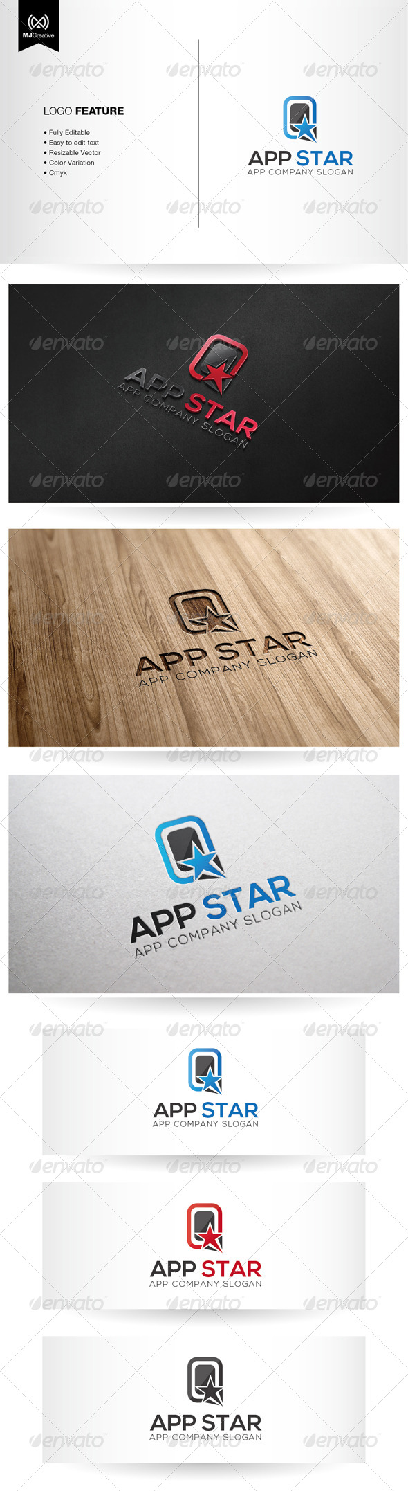 App Star Logo - Symbols Logo Templates