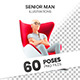 Senior Man – Set of 60 Poses 