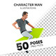 Character Man – Set of 50 Poses 