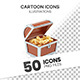 Cartoon Icons – Set of 50 Images 