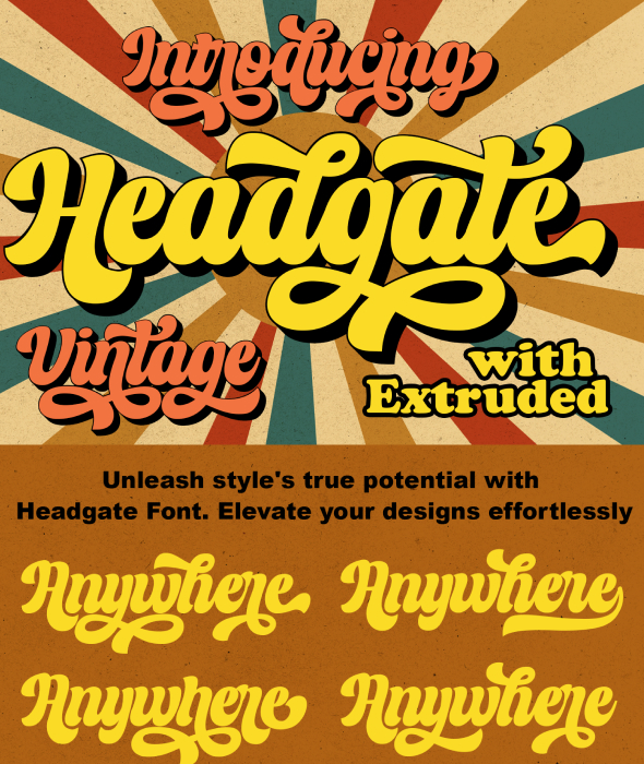 Headgate - Vintage Font