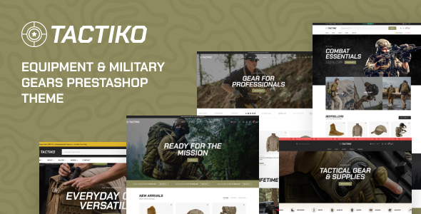 Leo Tactiko Elementor – Equipment & Military Gears Prestashop Theme