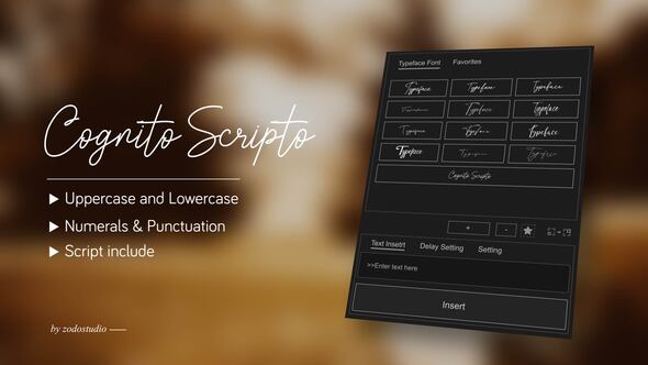 Animated Typeface - Cognito Scripto Titles template preview