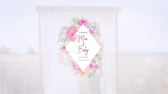 Wedding titles Openers template preview