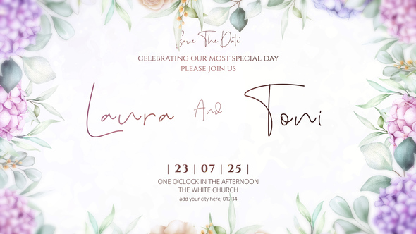 Wedding Intro Openers template preview