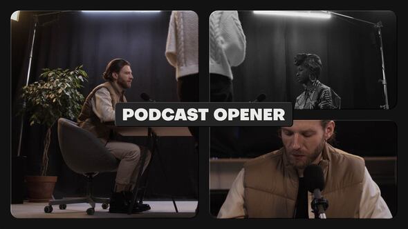 Multiscreen Podcast Opener Openers template preview