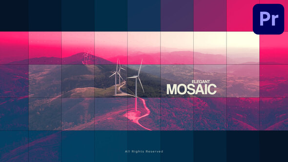 Slideshow Elegant Mosaic – Premiere Pro MOGRT Premiere Pro template preview
