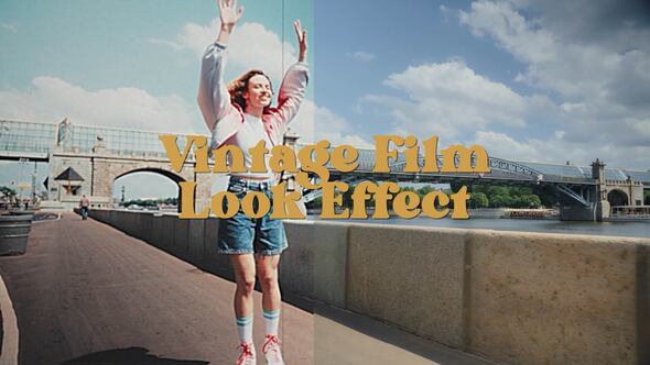 Vintage Film Look Effect Elements template preview