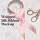 Wrapped Silk Ribbon Mockup 