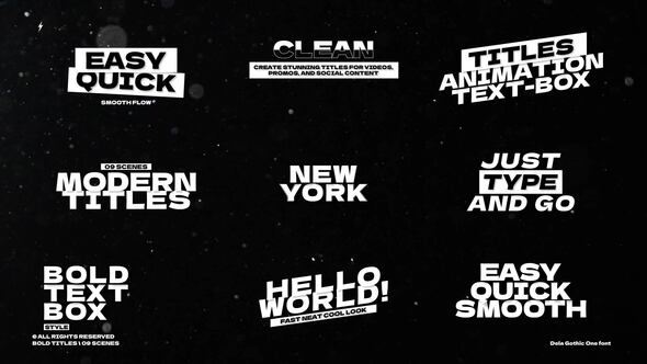 Big Text Titles | After Effects Titles template preview