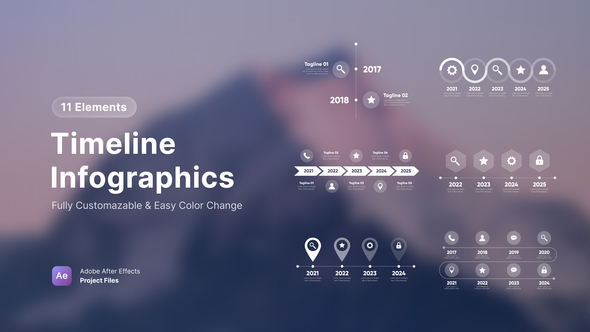 Timeline Infographics Infographics template preview