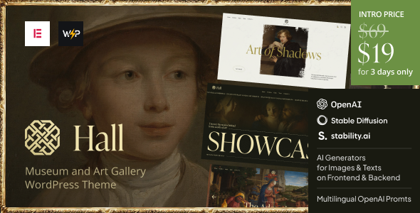 Hall – Museum and Art Gallery WordPress Theme