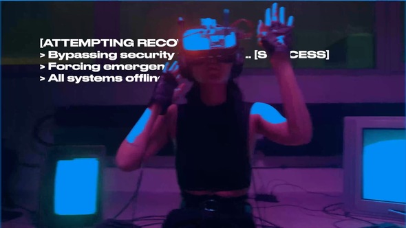 Hacking & Error Transitions Elements template preview