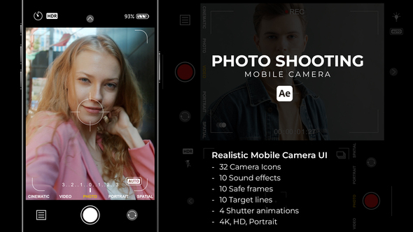 Photo Shooting - Mobile Camera Elements template preview