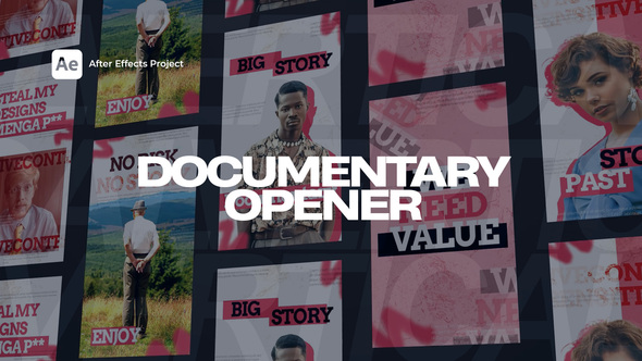 Vertical Documentary Openers Openers template preview