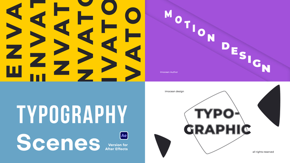 Big Typography Scenes Titles template preview