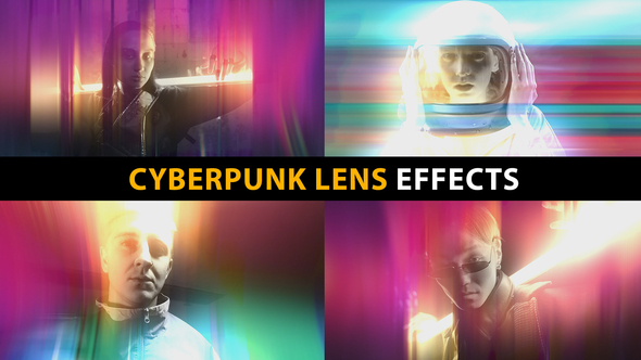 Cyberpunk Lens Effects | After Effects Elements template preview