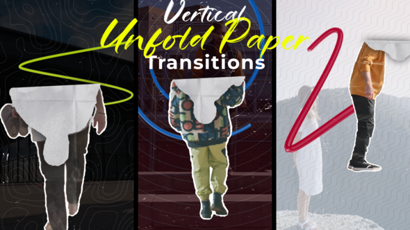 Freeze Frame Paper Transitions Elements template preview