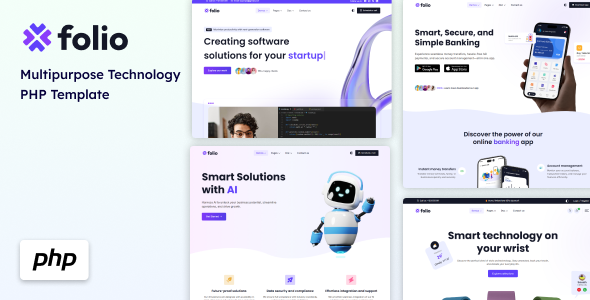 Folio – Multipurpose Technology  PHP Template