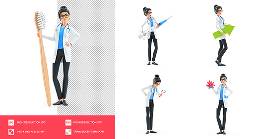 3D Female Doctor