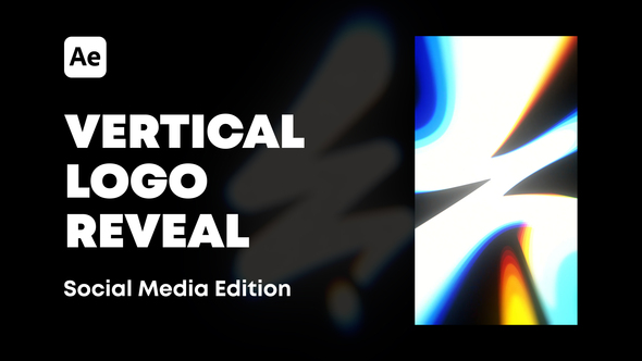 Vertical Elegant Logo Reveal Logo Stings template preview