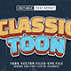 Classic Toon Retro Text - Editable Text Effect 