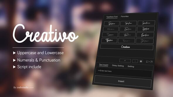 Animated Typeface - Creativo Titles template preview