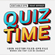 Quiz Time Editable Text Effect 