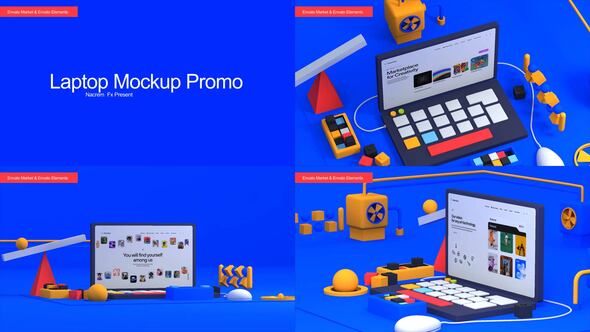 Laptop Mockup Product Promo template preview